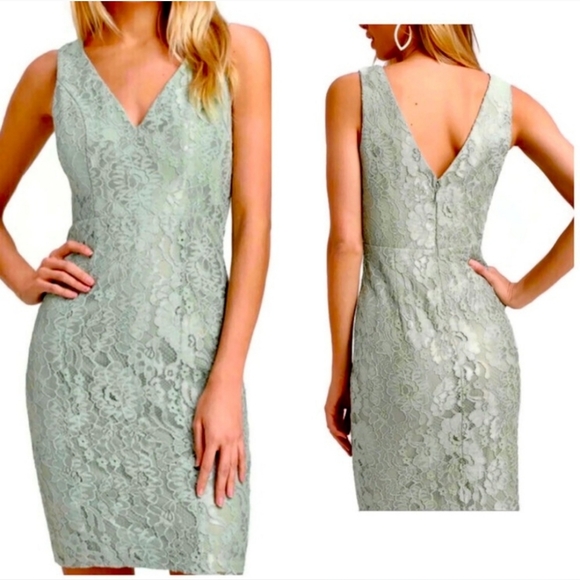 Lulus All Over Lace Sleeveless Dress - Picture 1 of 8